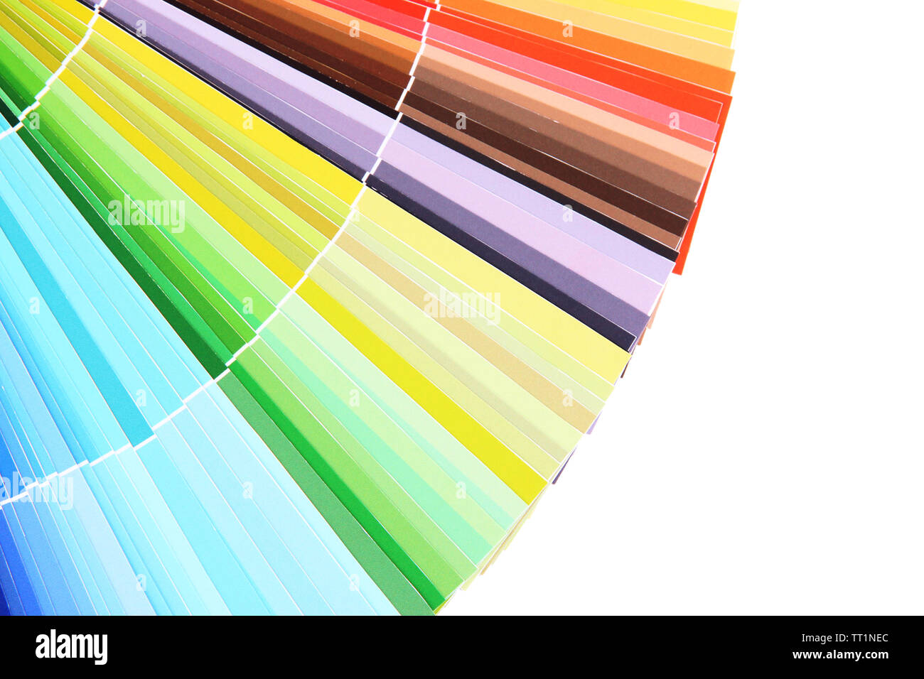 Paper palette isolated on white Stock Photo Alamy