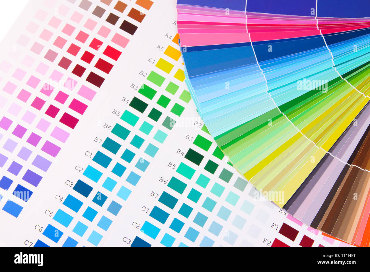 Color samples close up Stock Photo - Alamy