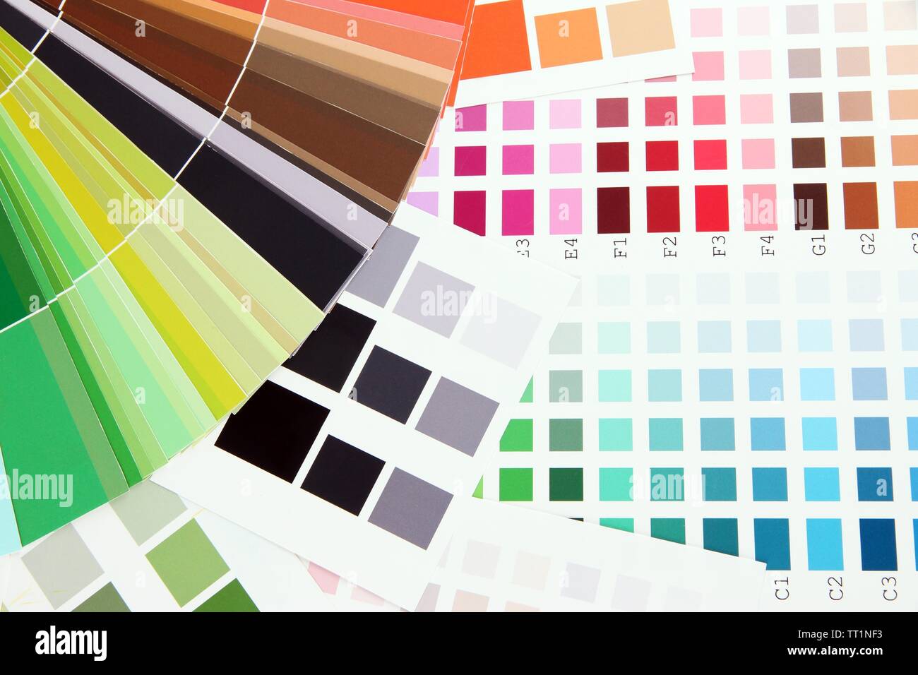 Color samples close up Stock Photo - Alamy