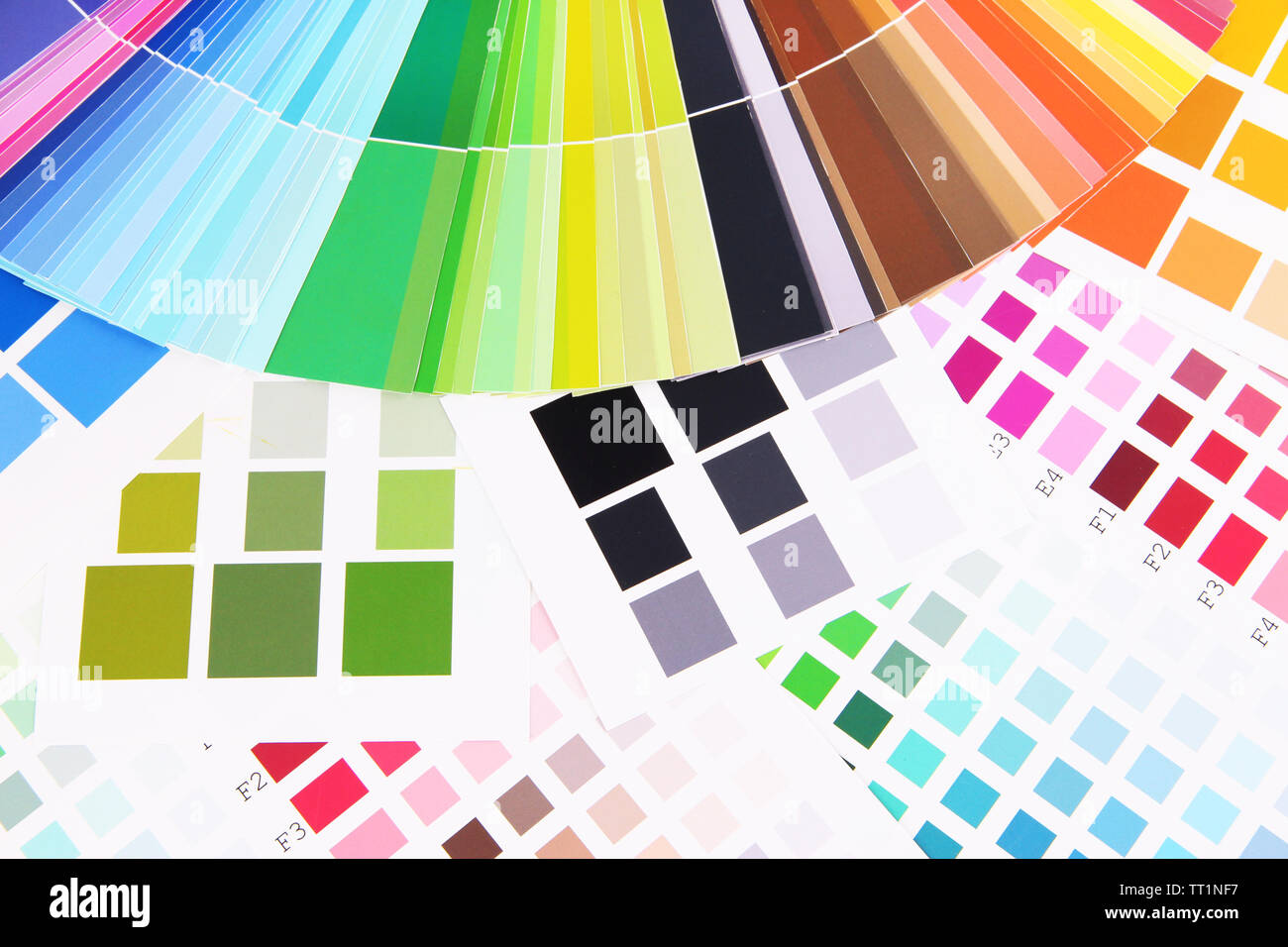 Color samples close up Stock Photo - Alamy