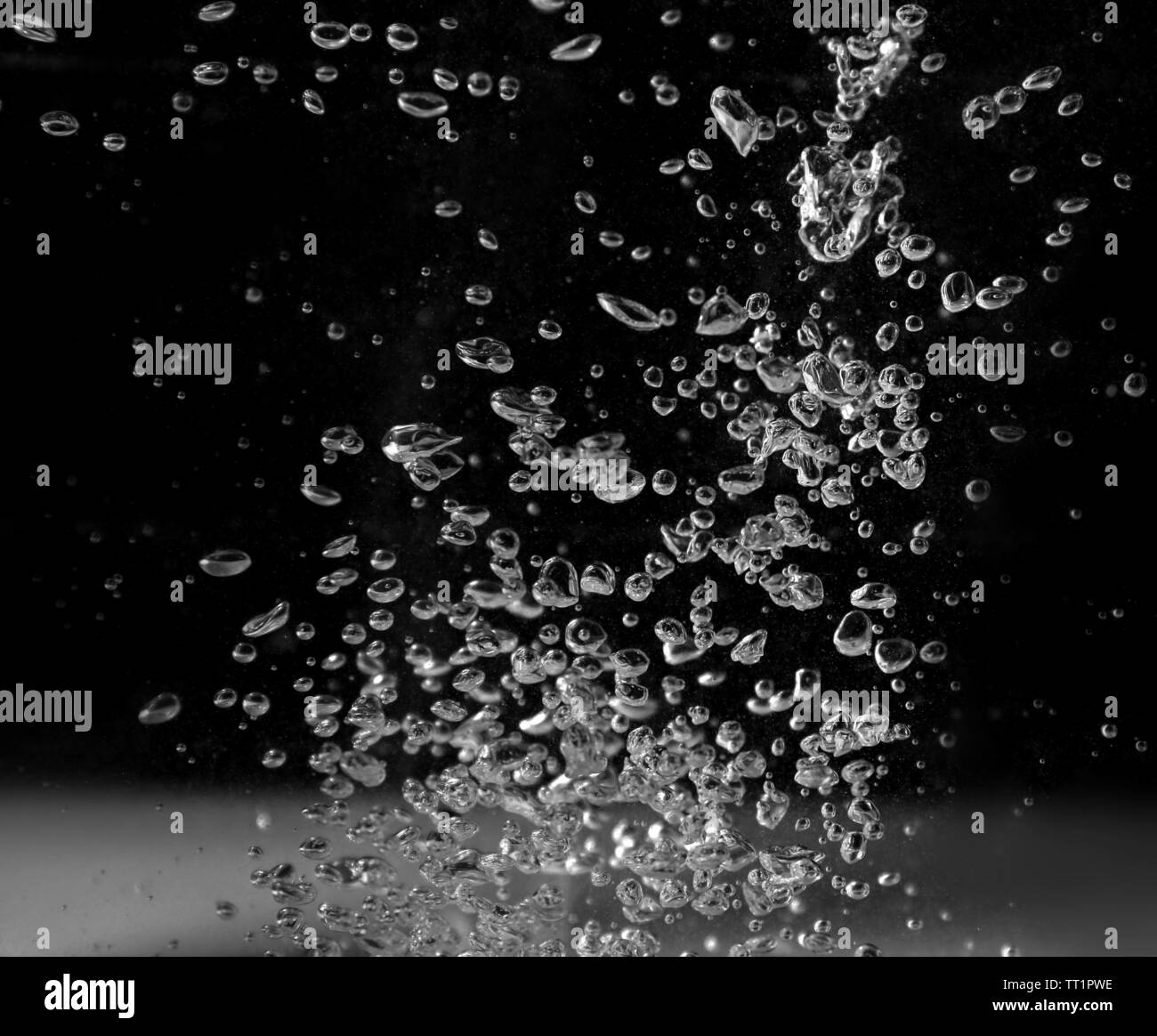 Bubbles in water, close up Stock Photo Alamy