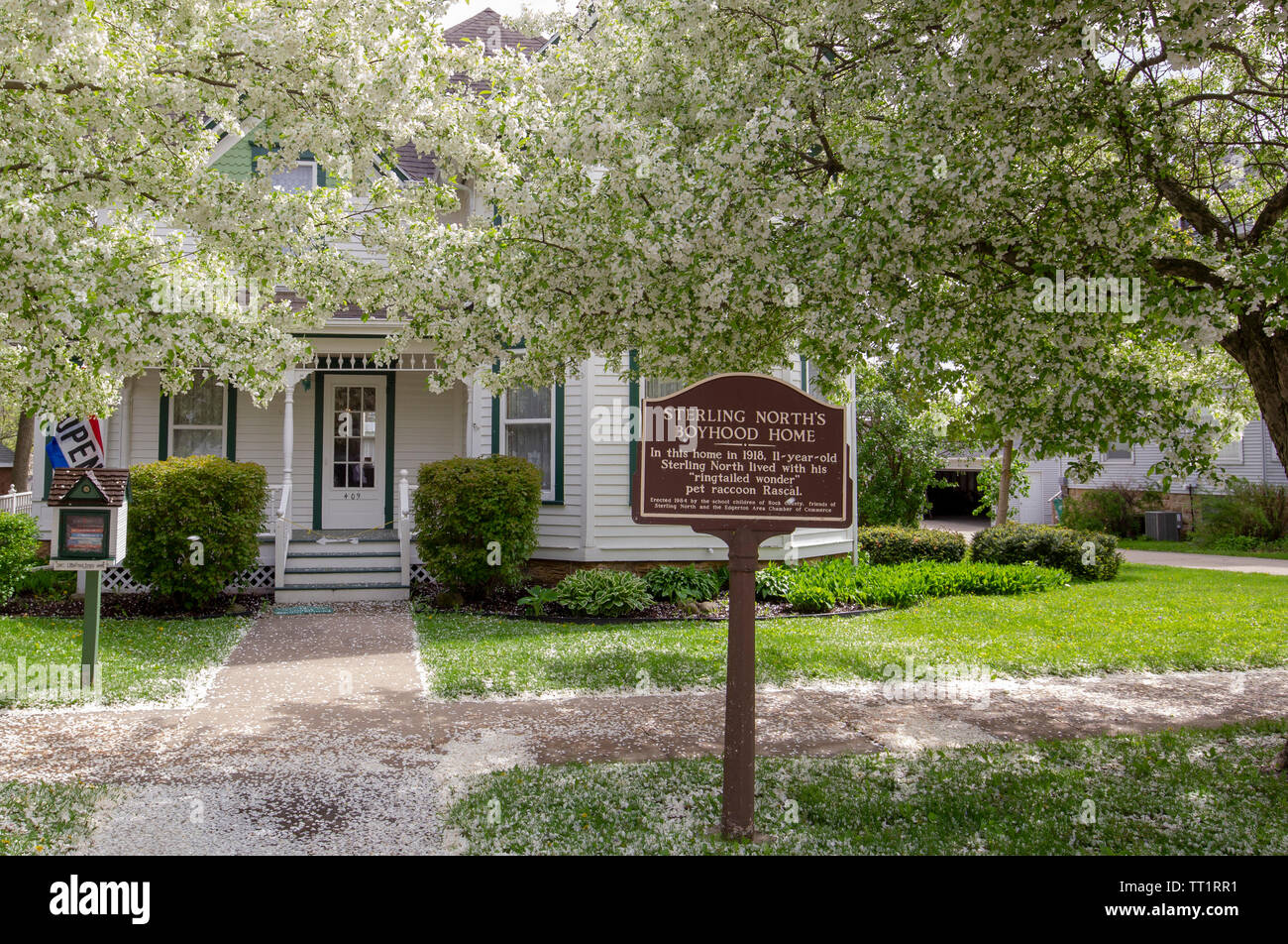 Sterling North Home and Museum at 409 West Rollin Street, Edgerton
