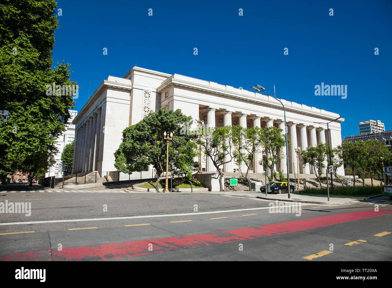Bueno Aires, Argentina- Dec 27, 2018: Faculty of Engineering (University of Buenos Aires) in Av. Paseo Colon at San Telmo district in Buenos Aires cit Stock Photo