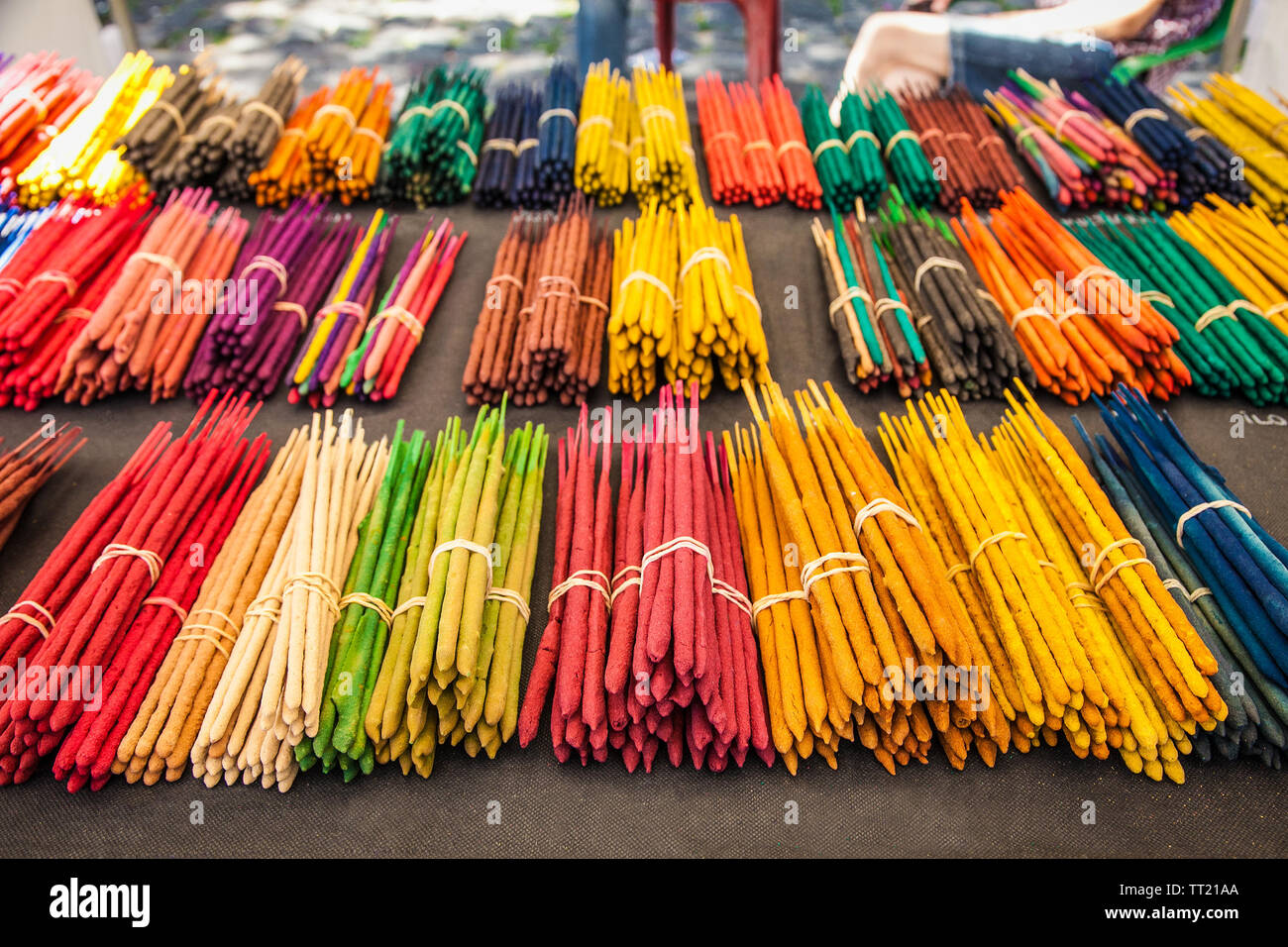 Many incense sticks for sale in the store in La Boca, Buenos Aires