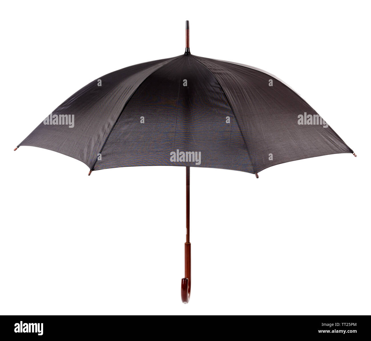 Black Umbrella isolated on white Stock Photo - Alamy