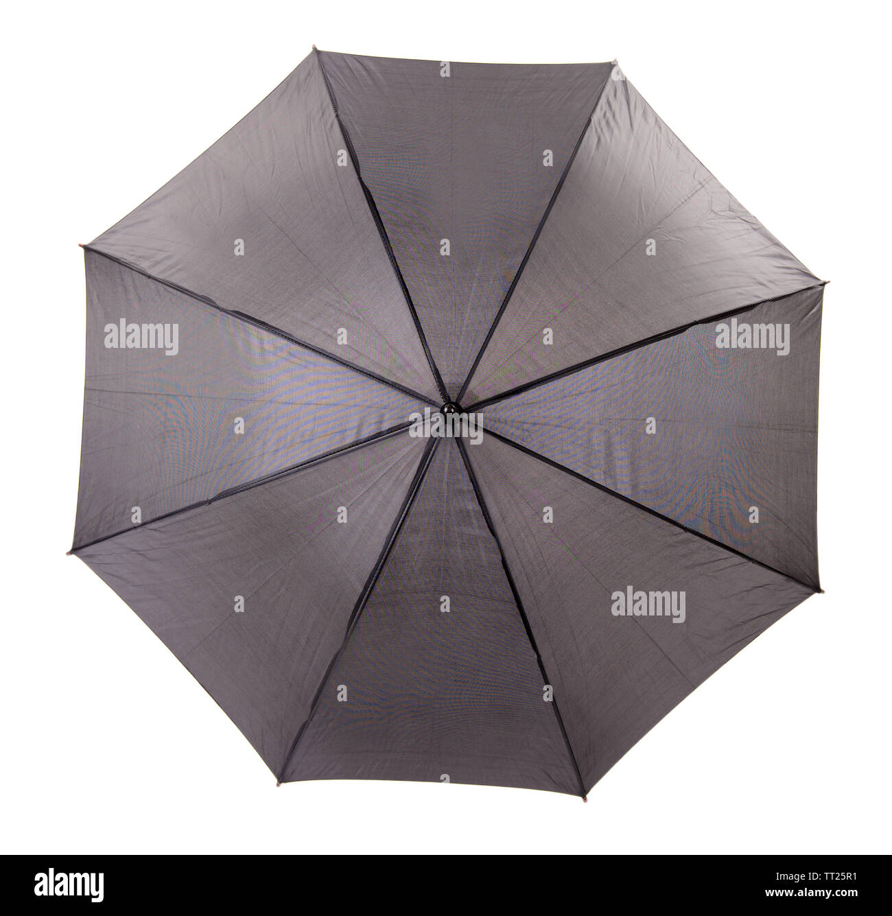 Black Umbrella isolated on white Stock Photo - Alamy