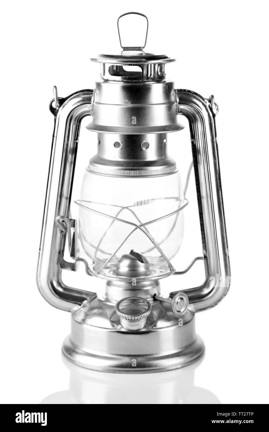 Kerosene lamp, isolated on white Stock Photo Alamy
