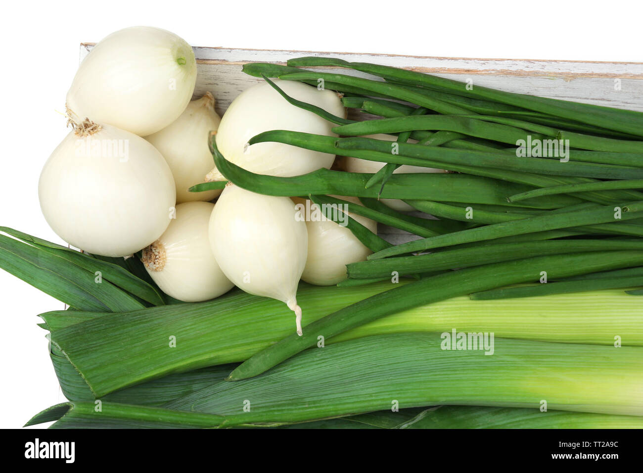 Different raw onion, isolated on white Stock Photo Alamy