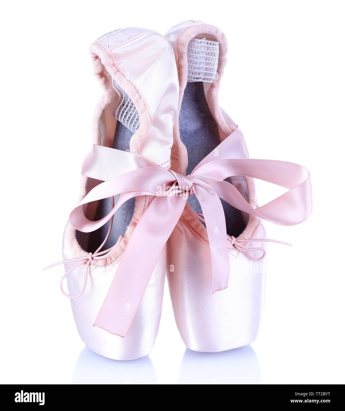 Ballet pointe shoes isolated on white Stock Photo - Alamy