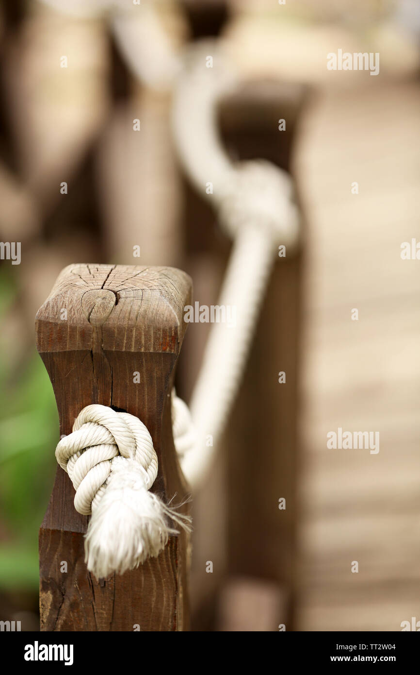 Old wooden fence in the garden Stock Photo - Alamy