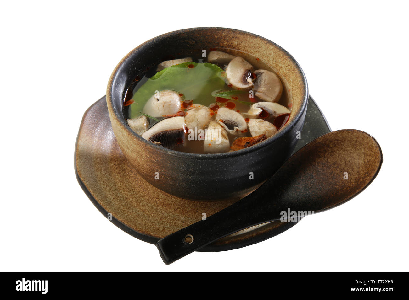 asian japanese mushroom soup Stock Photo Alamy