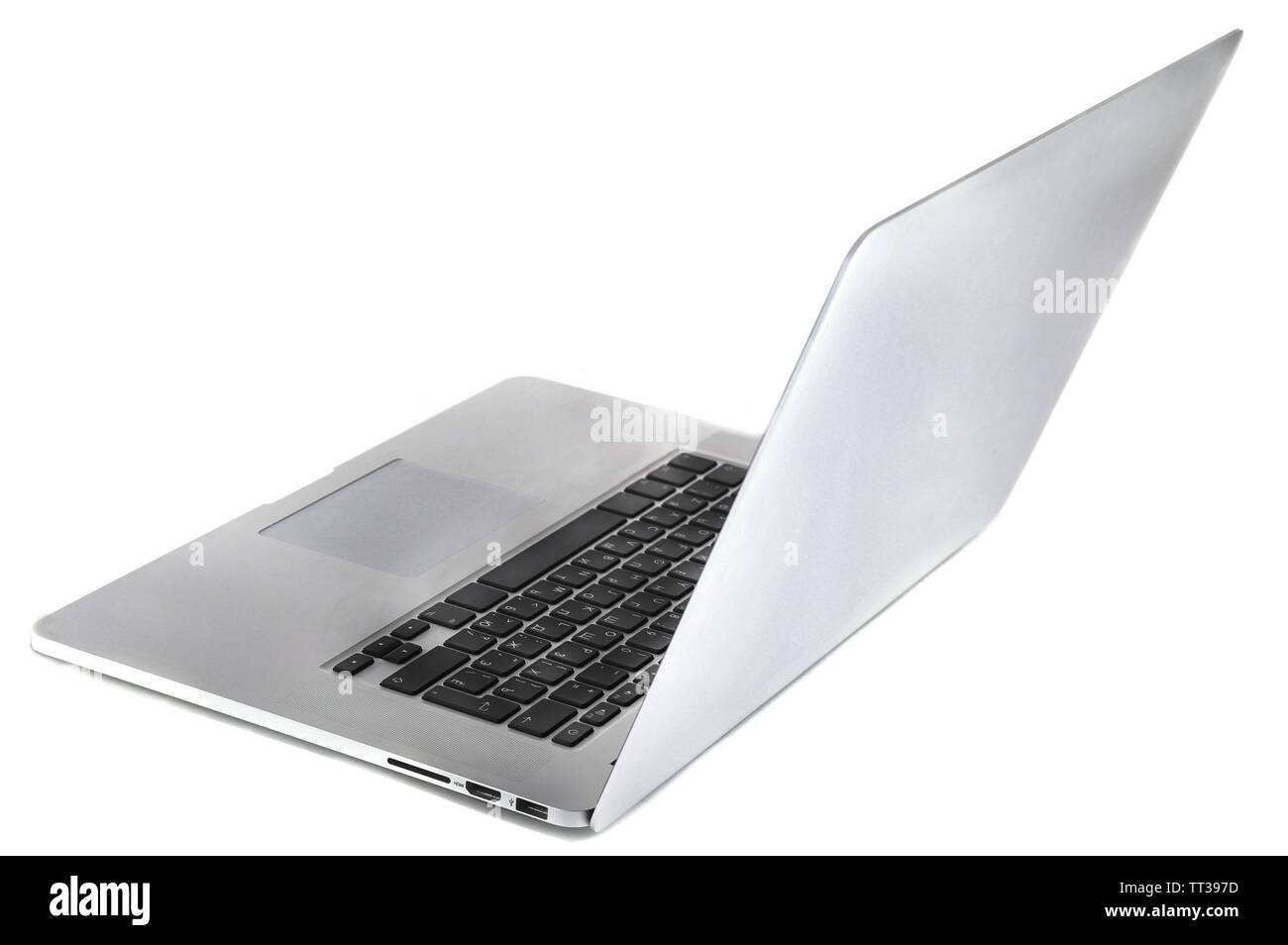 Laptop isolated on white Stock Photo - Alamy