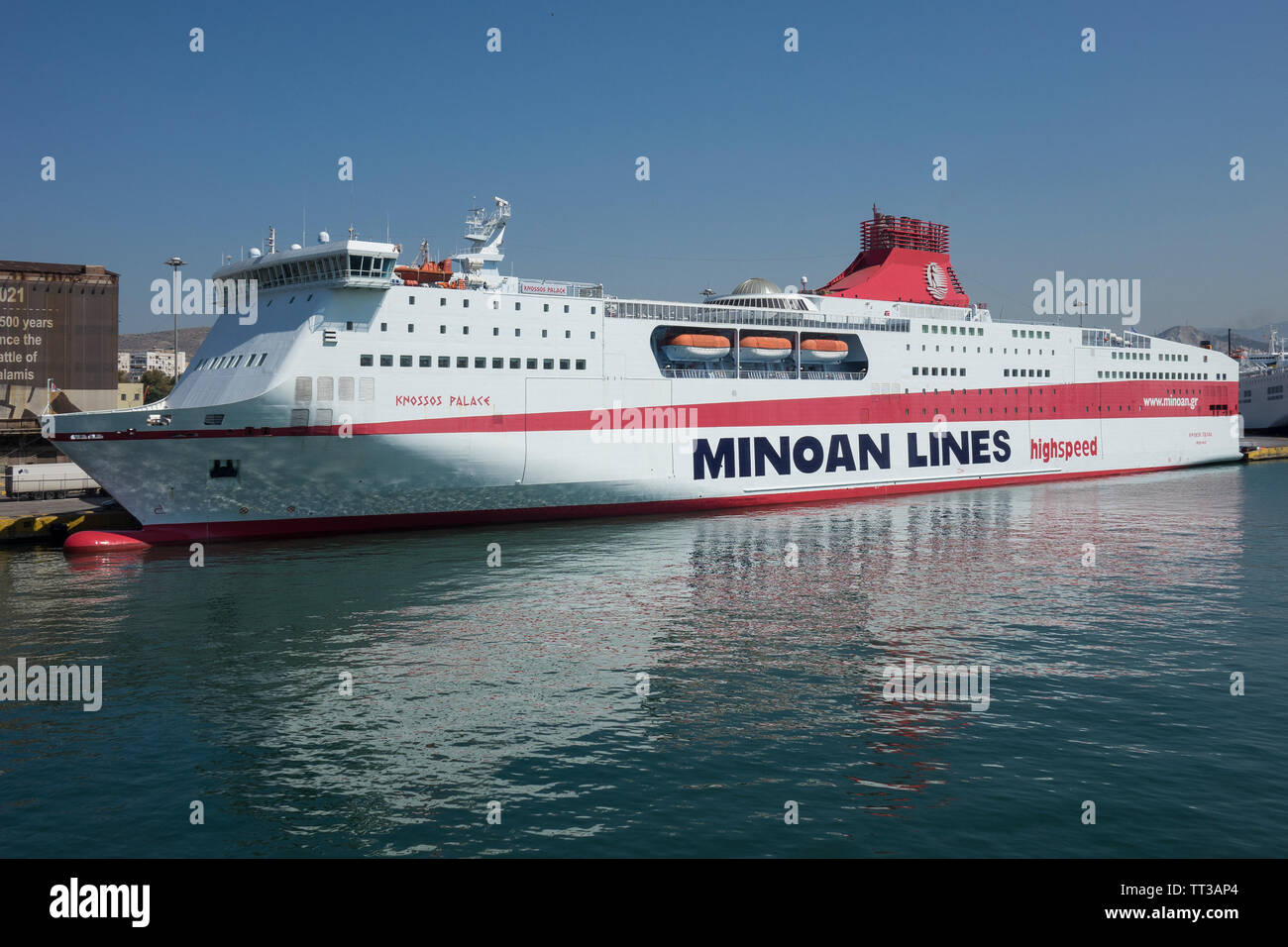Greece, Piraeus, ferry Stock Photo - Alamy