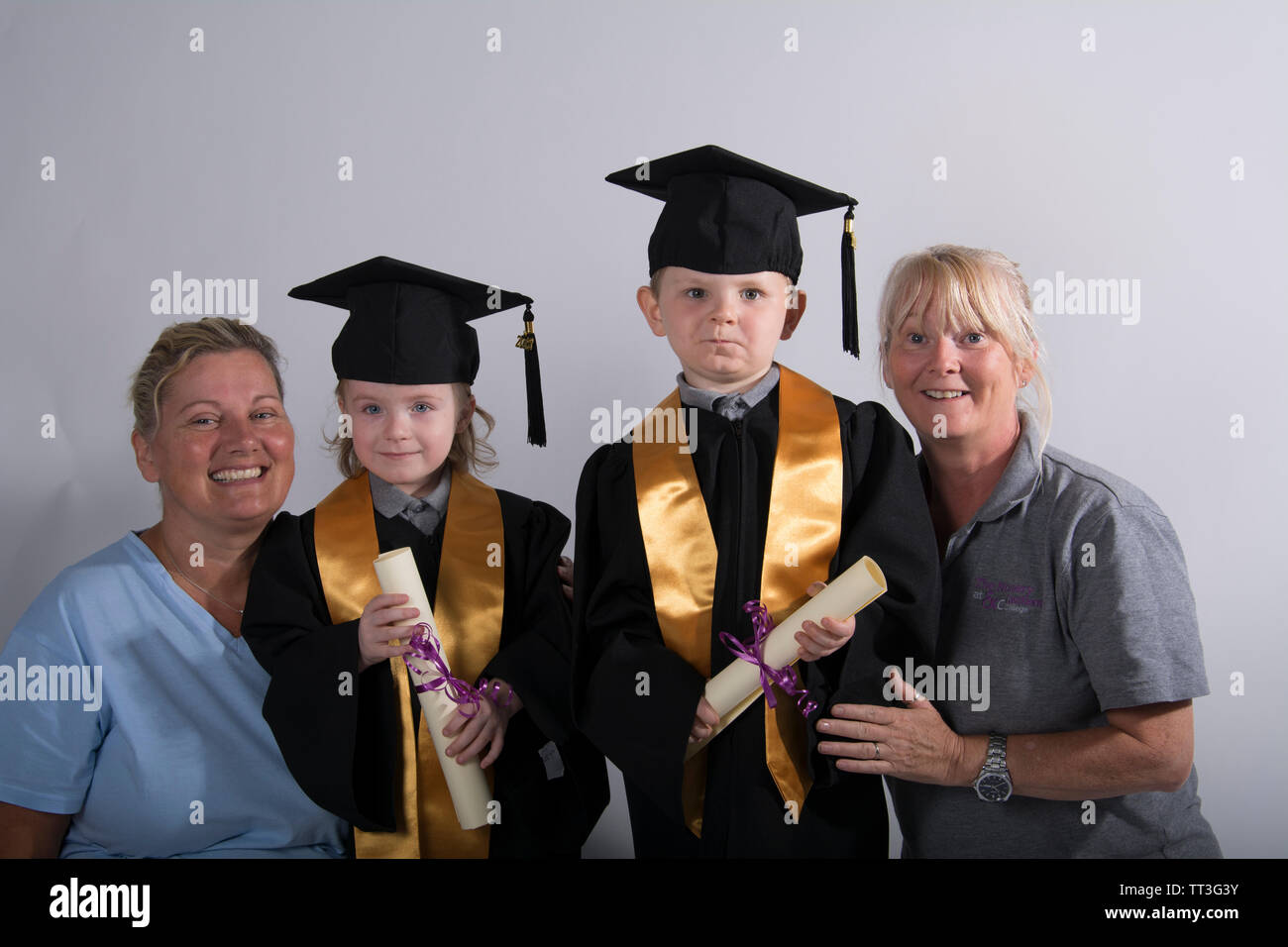 Folkestone, Folkestone College Graduation, For the end of 2017 - 2018 Academic year Stock Photo