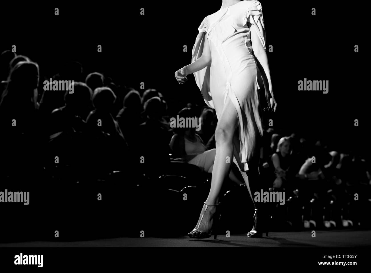 Milan runway show Black and White Stock Photos & Images - Alamy