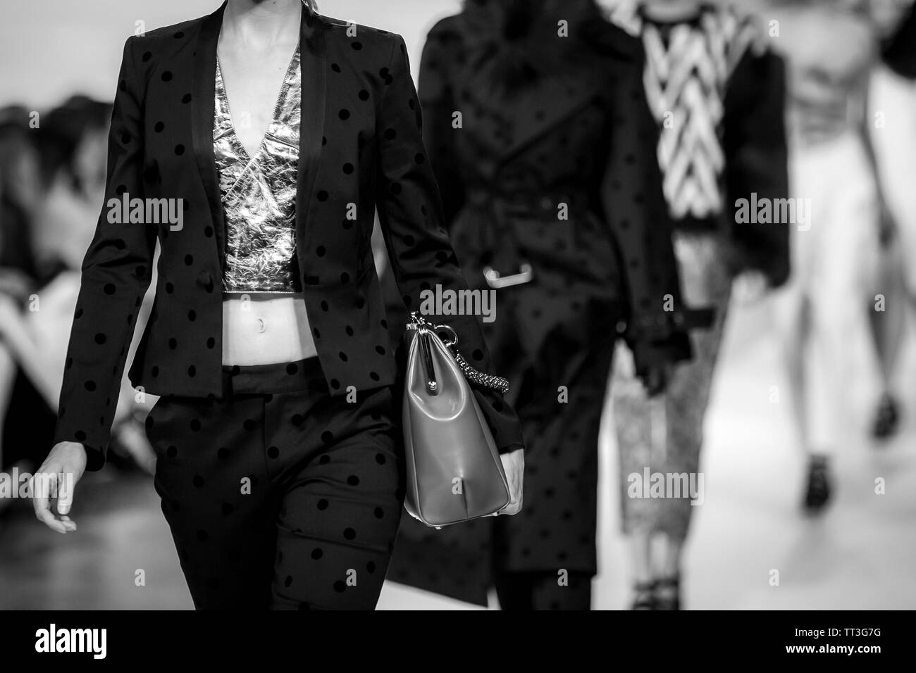 Milan runway show Black and White Stock Photos & Images - Alamy