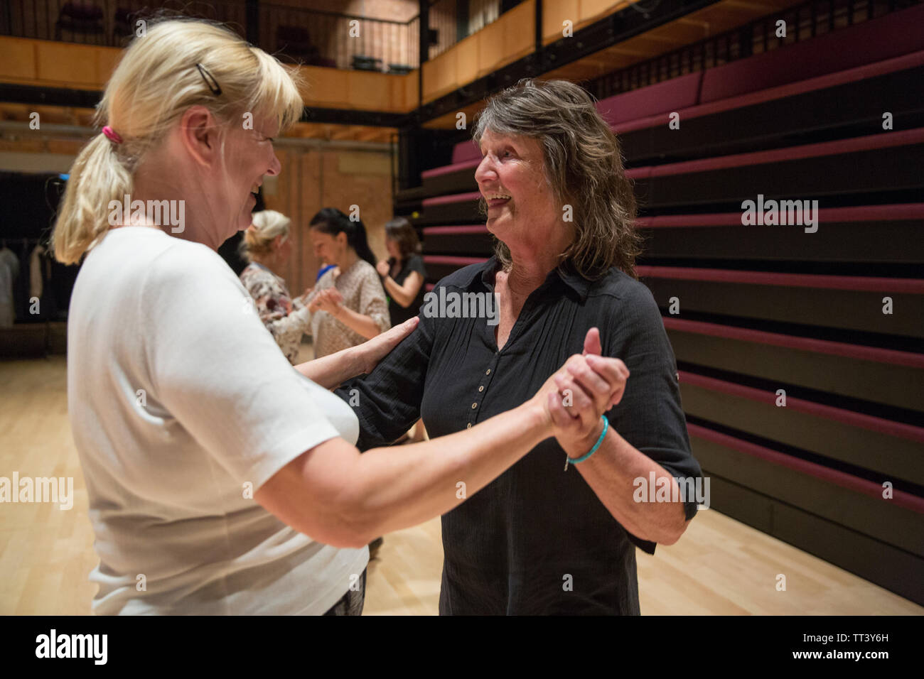 students attending adult education college Stock Photo