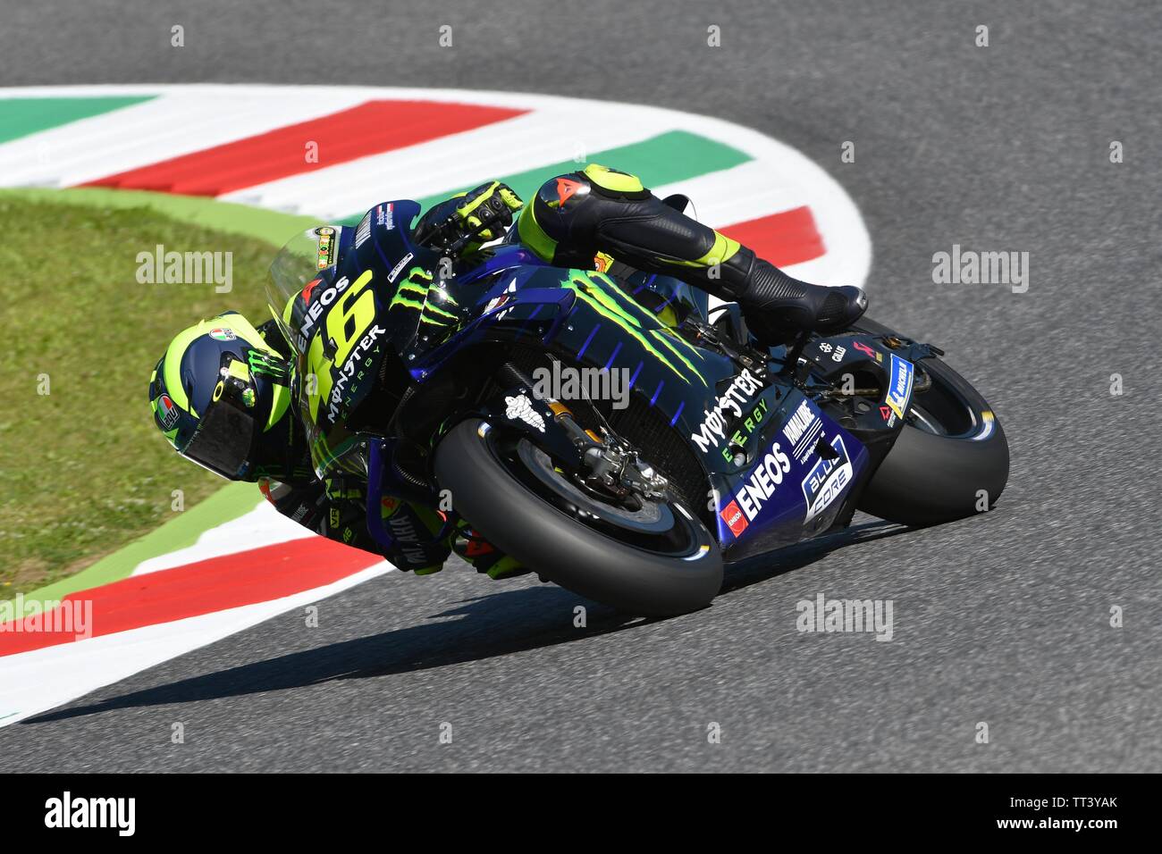 Rossi Rider Mugello - Italy, 1 June: Italian Yamaha Factory Racing rider Valentino ...