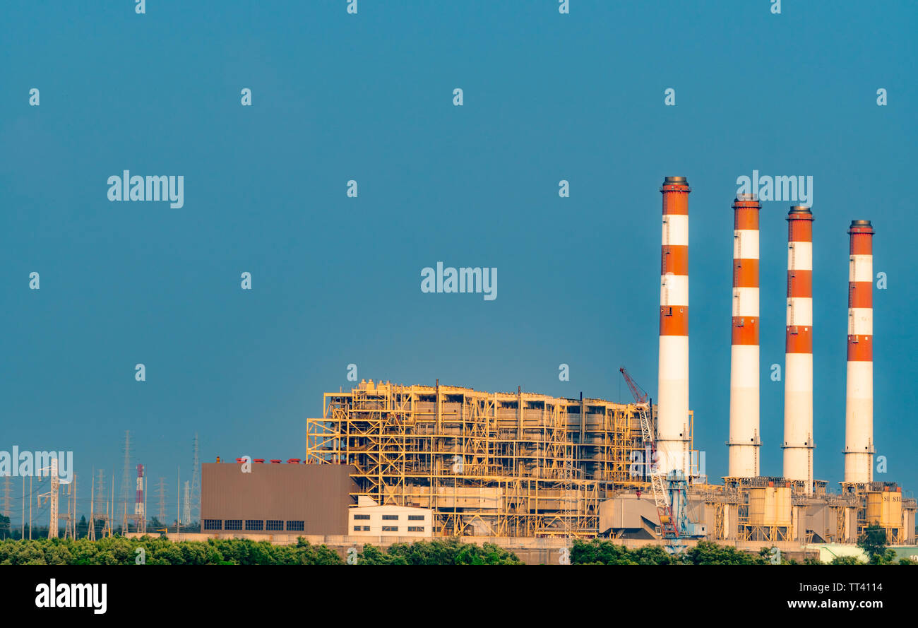 Power Plant. Thermal Power Plant and Combined Cycle Power Plant in