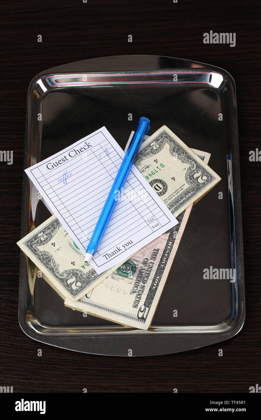 Guest check tray hires stock photography and images Alamy