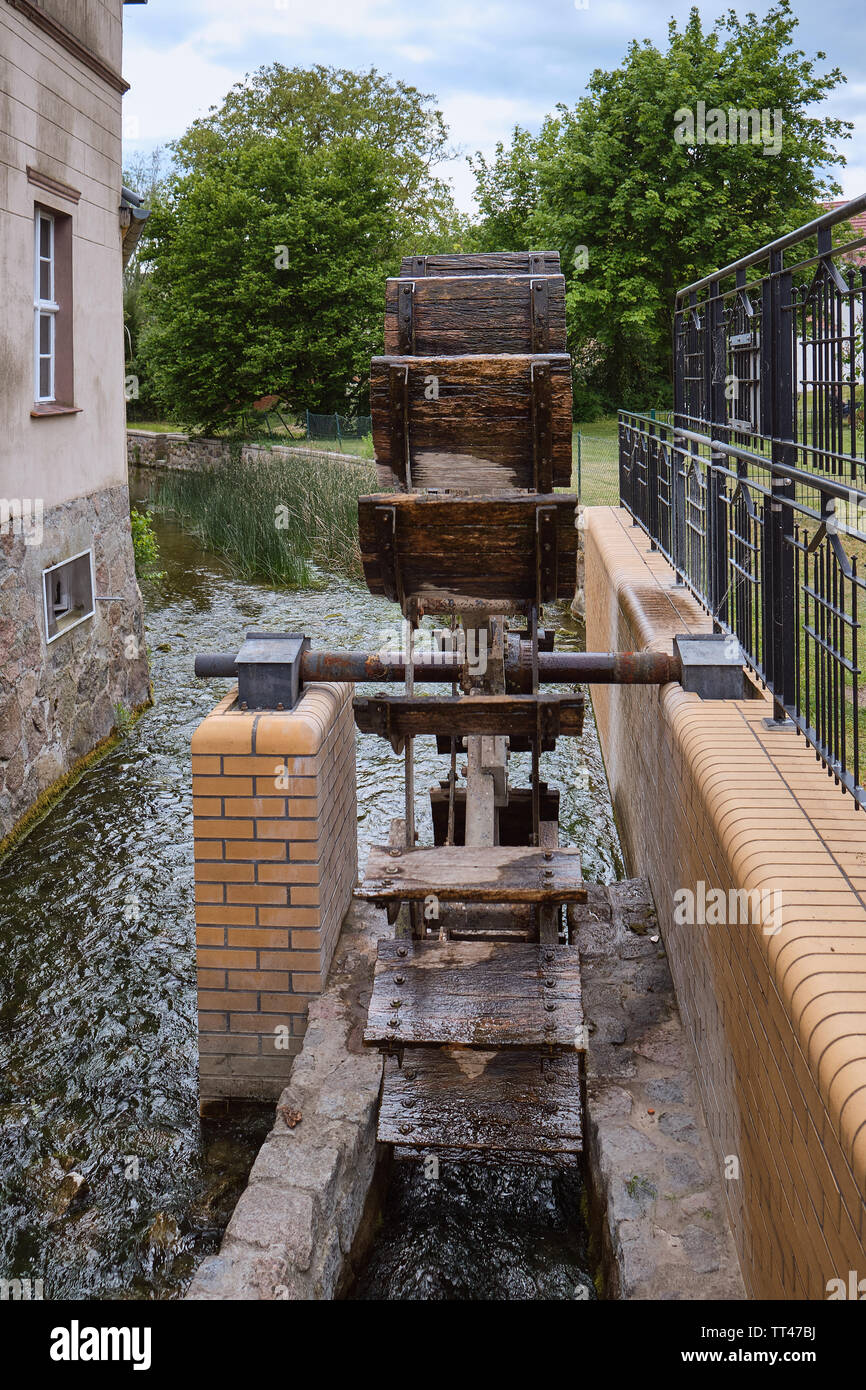 Paddle wheel of a watermill Stock Photo Alamy