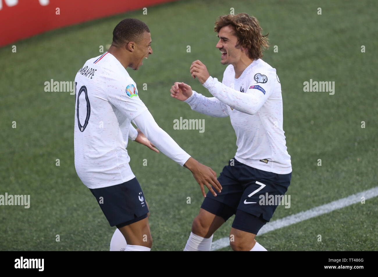Kylian Mbappe And Antoine Griezmann Of France During The Uefa Euro 2020 Qualifying Group H Football Match Between Andorra And France On June 11 2019 At Estadi Nacional In Andorra La Vella
