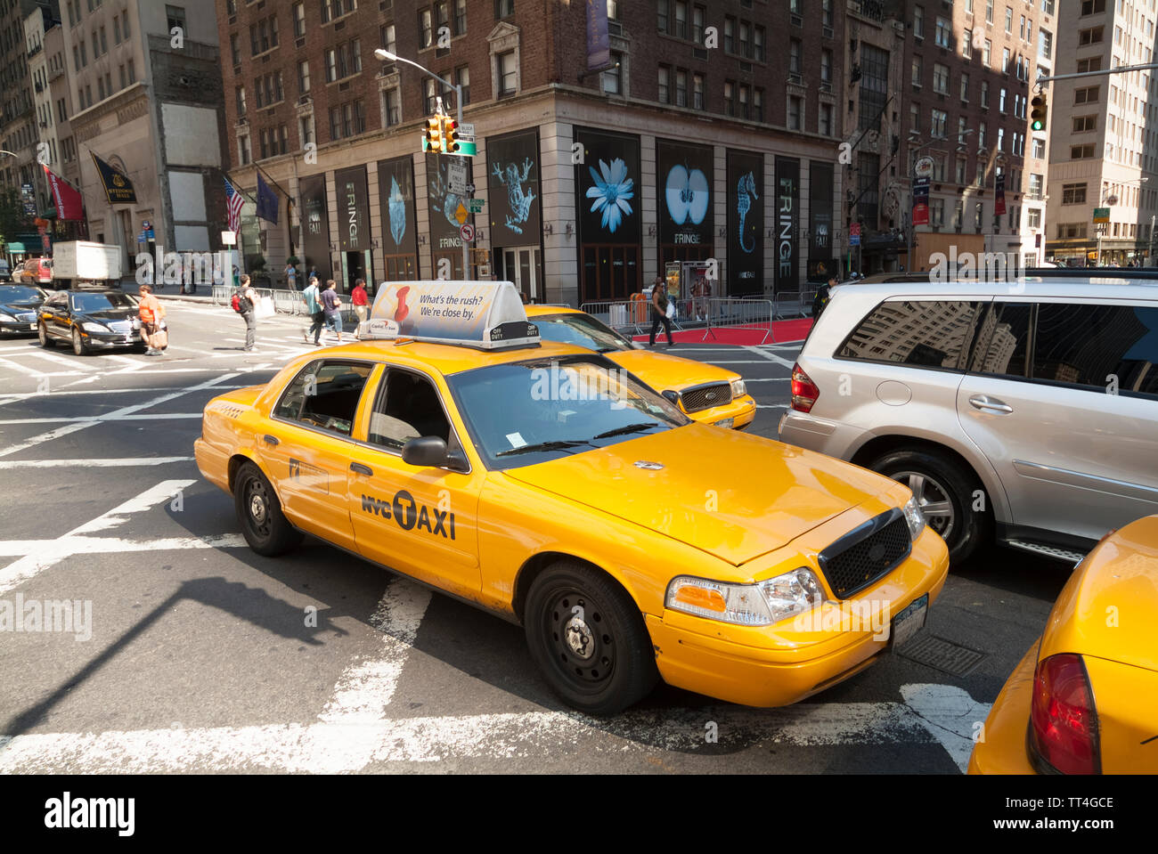 NYC taxi Stock Photo