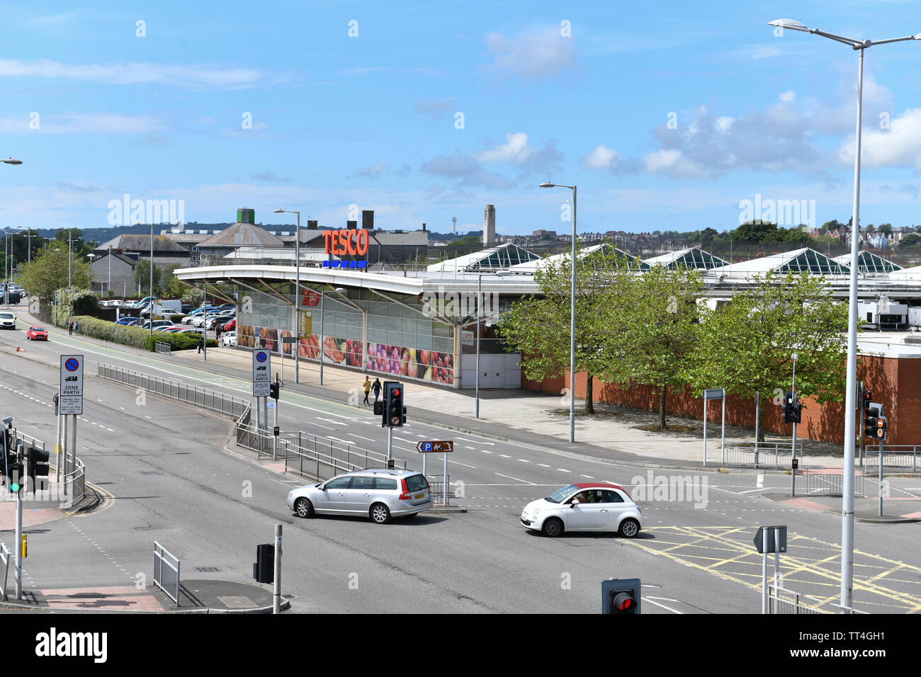 Swansea, 9th June2019 Swansea stock pictures. Tesco, Oystermouth Road Stock Photo Alamy