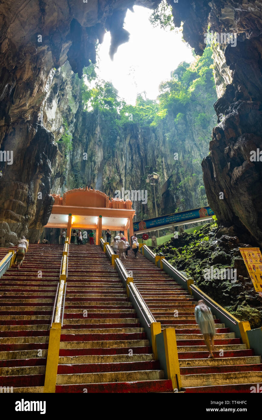 Batu Caves- Hindu Temple in Kuala Lumpur, Malaysia Stock Photo