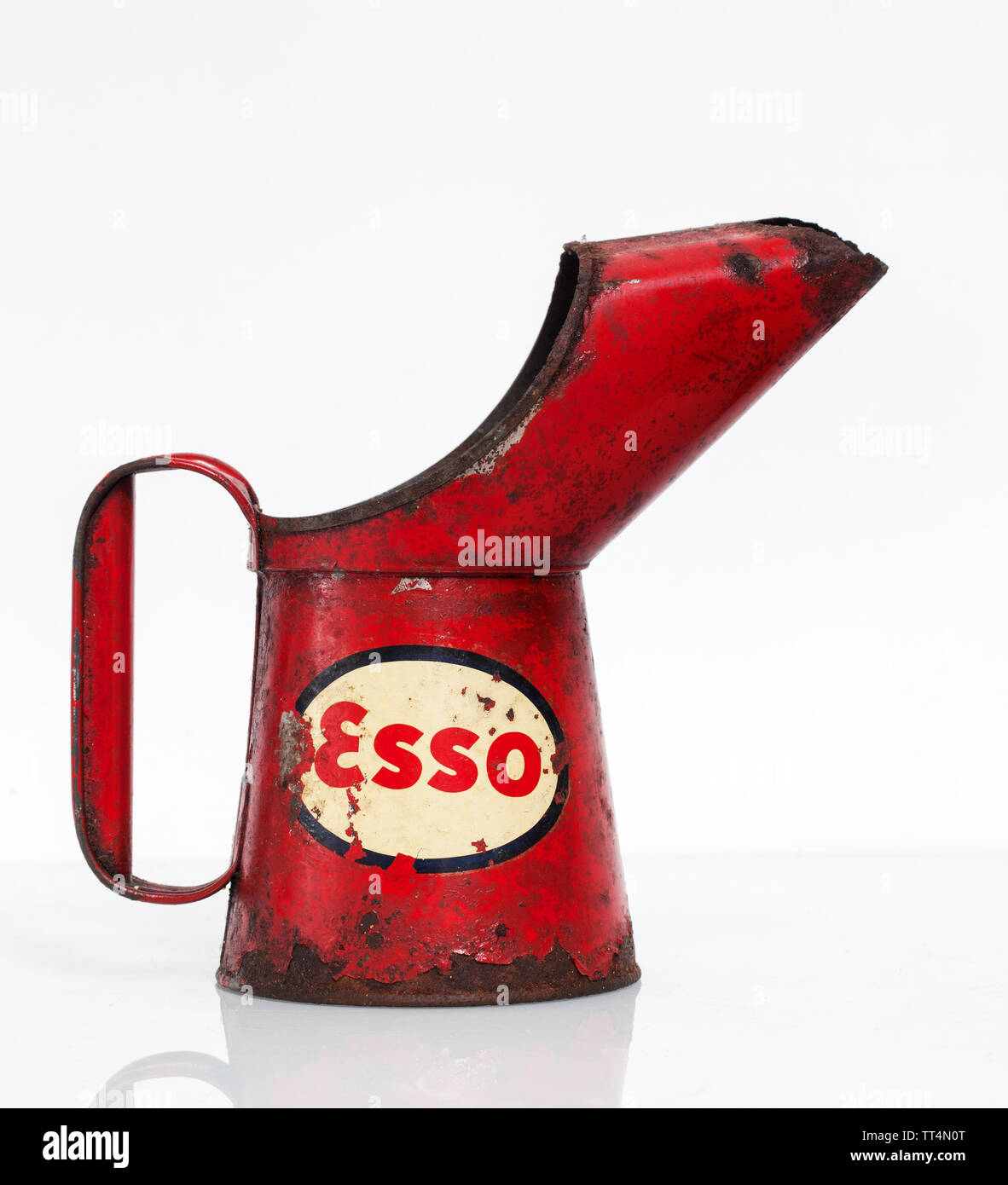 Vintage Esso Oil Can Pourer Stock Photo