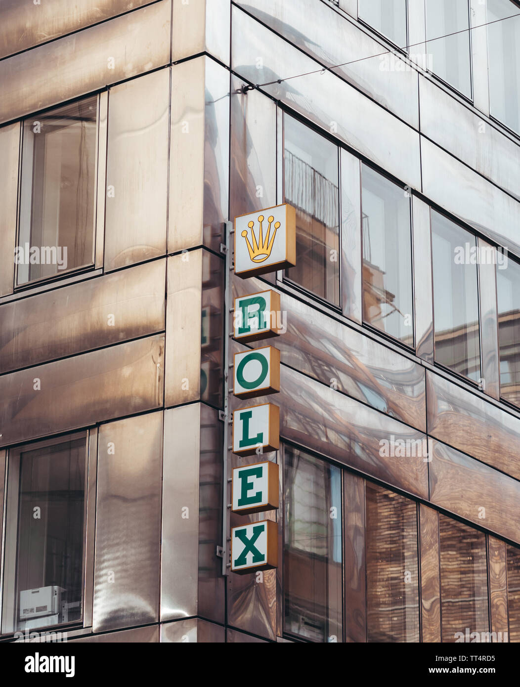 Editorial 27.03.2019 Stockholm Sweden. Rolex watch shop in the central city  at Drottning gatan street Stock Photo - Alamy
