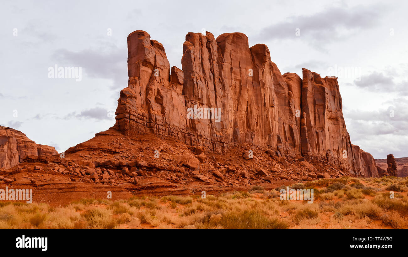 Camel Butte, Monument Valley - Navajo Tribal Park, Arizona Stock Photo