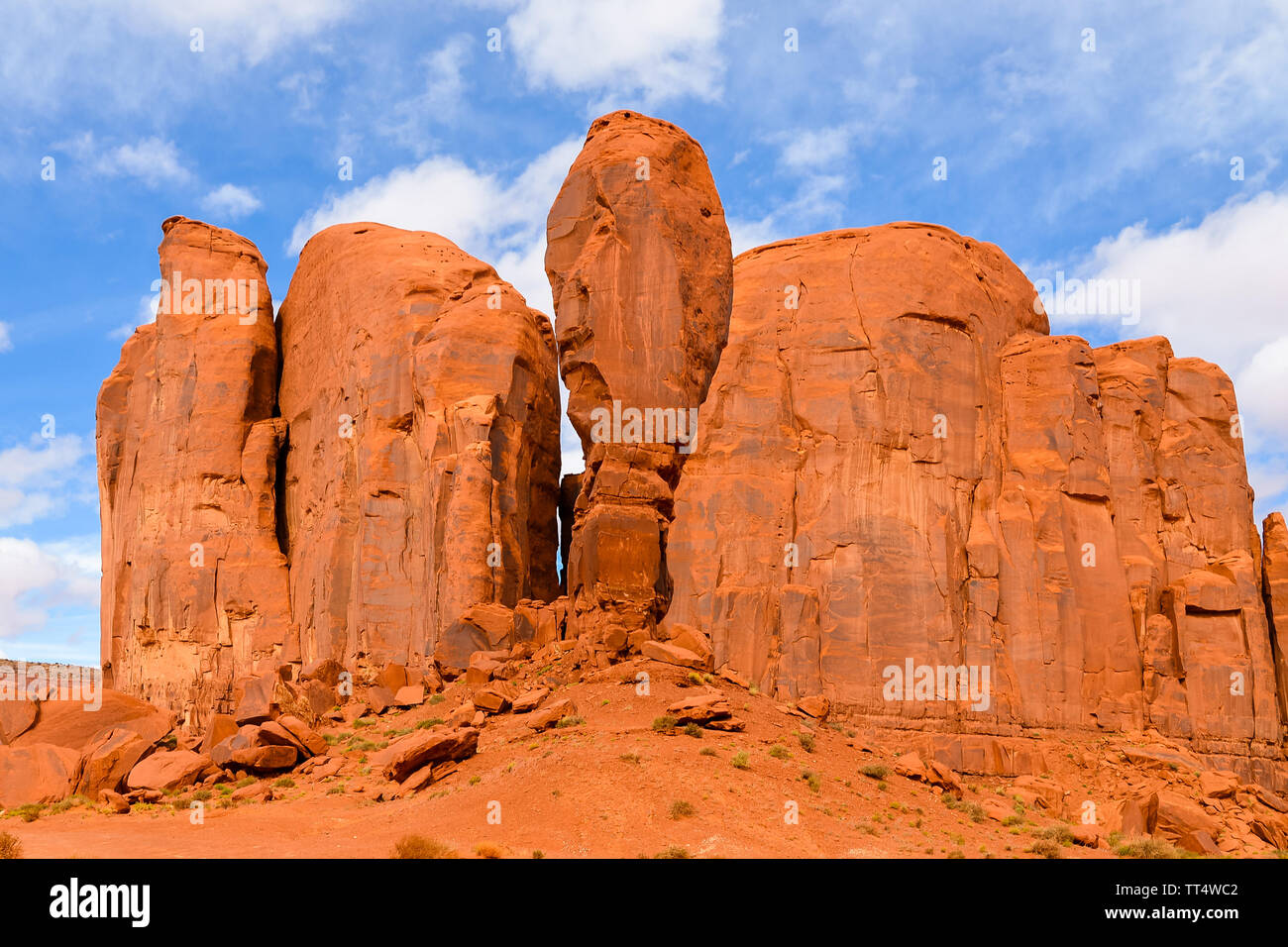 Cly Butte, Monument Valley, Navajo Tribal Park - Arizona Stock Photo
