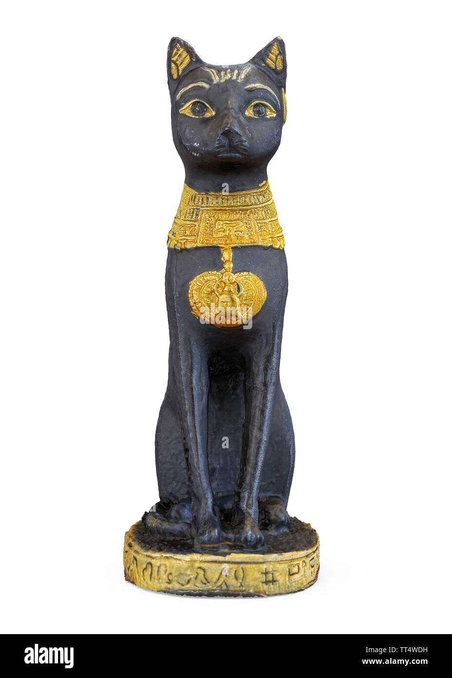 Egyptian Cat Statue Isolated Stock Photo Alamy