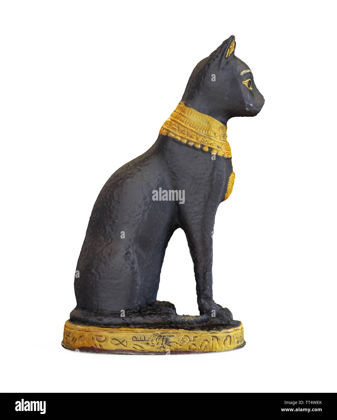 Egyptian Cat Statue Isolated Stock Photo Alamy