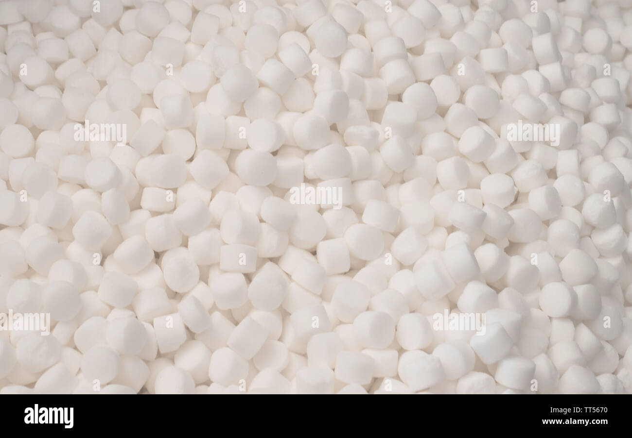 Blocks of salt for the softener water. Stock Photo