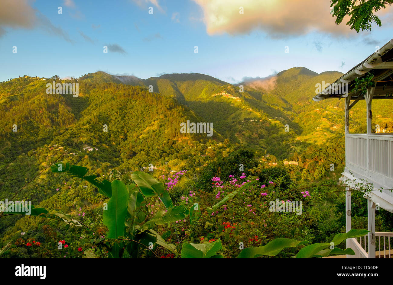 The Blue Mountains, Jamaica, Dec 2018, Strawberry Hill Hotel house at