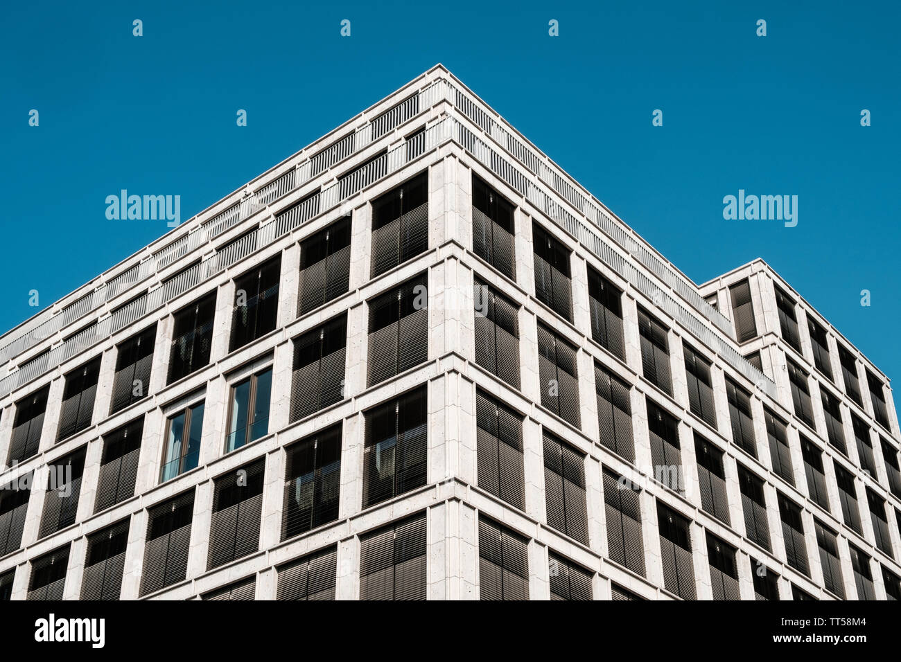 commercial real estate facade - modern office building Stock Photo