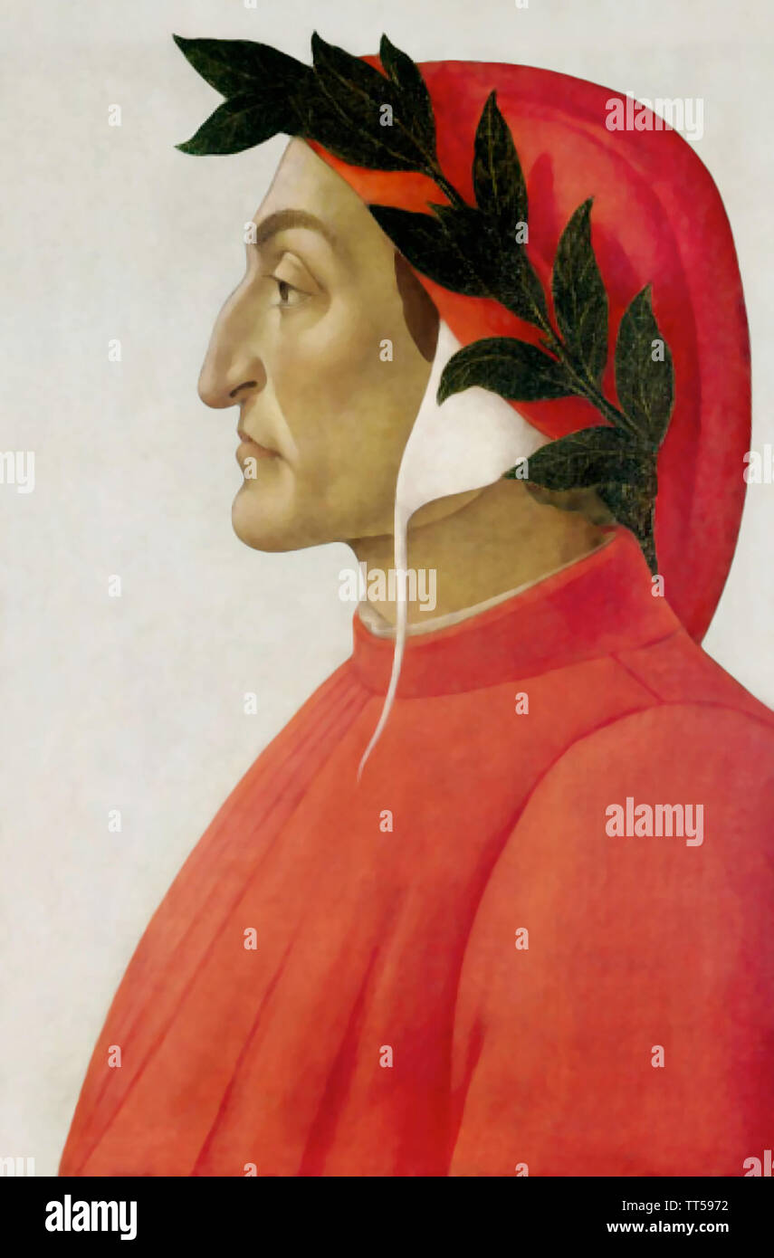 DANTE ALIGHIERI (c 1265-1321) Florentine poet Stock Photo