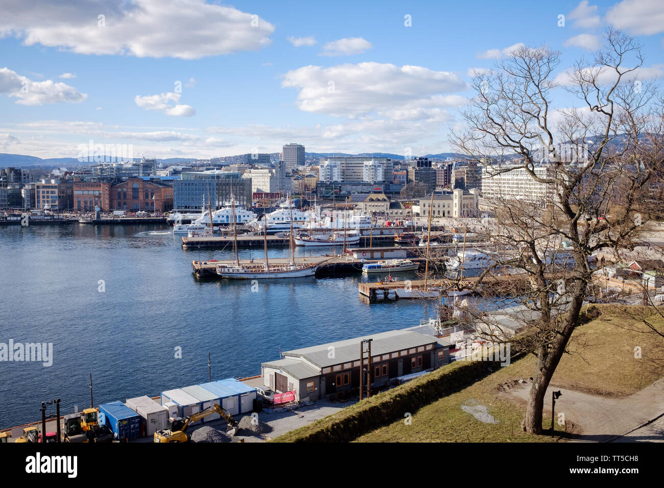 Akker Brygge, Oslo, Norway Stock Photo