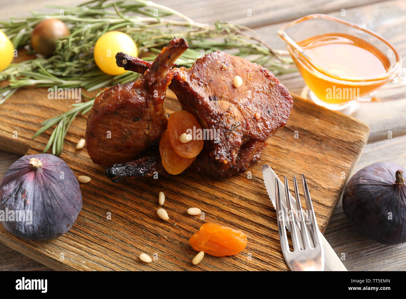 Grilled Lamb steak Stock Photo - Alamy