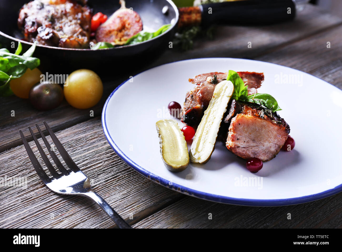 Grilled Lamb steak Stock Photo - Alamy