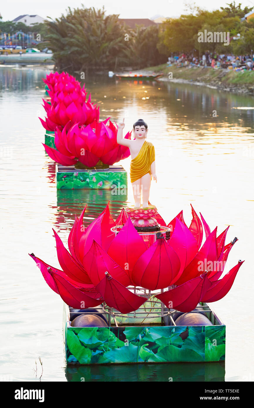 Buddha and lotus flowers hi-res stock photography and images - Alamy