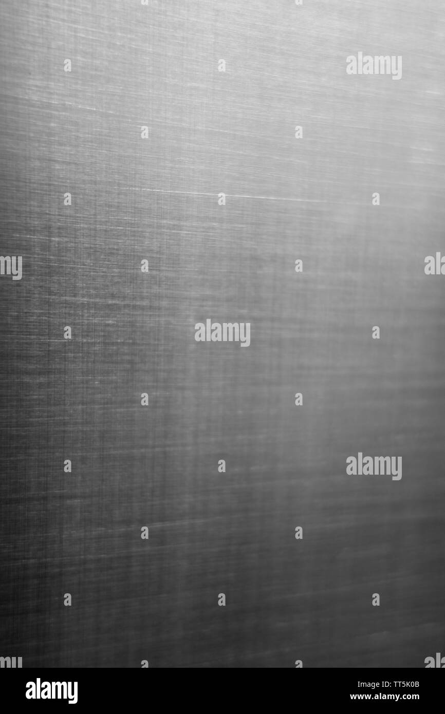 industrial constrution brushed steel surface plate in a angle Stock Photo