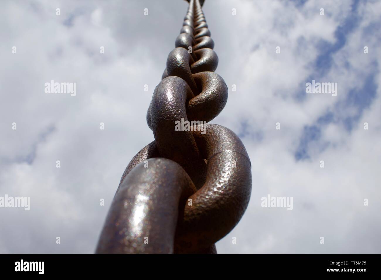 Rustic Industrial Chains found in Bristol UK Stock Photo