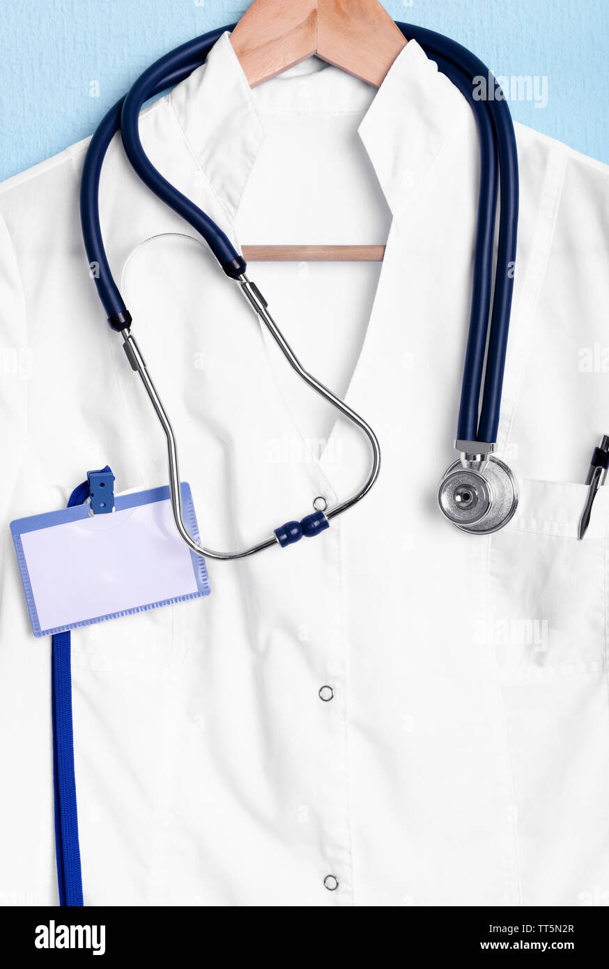 Lab Coat And Stethoscope Nobody High Resolution Stock Photography and