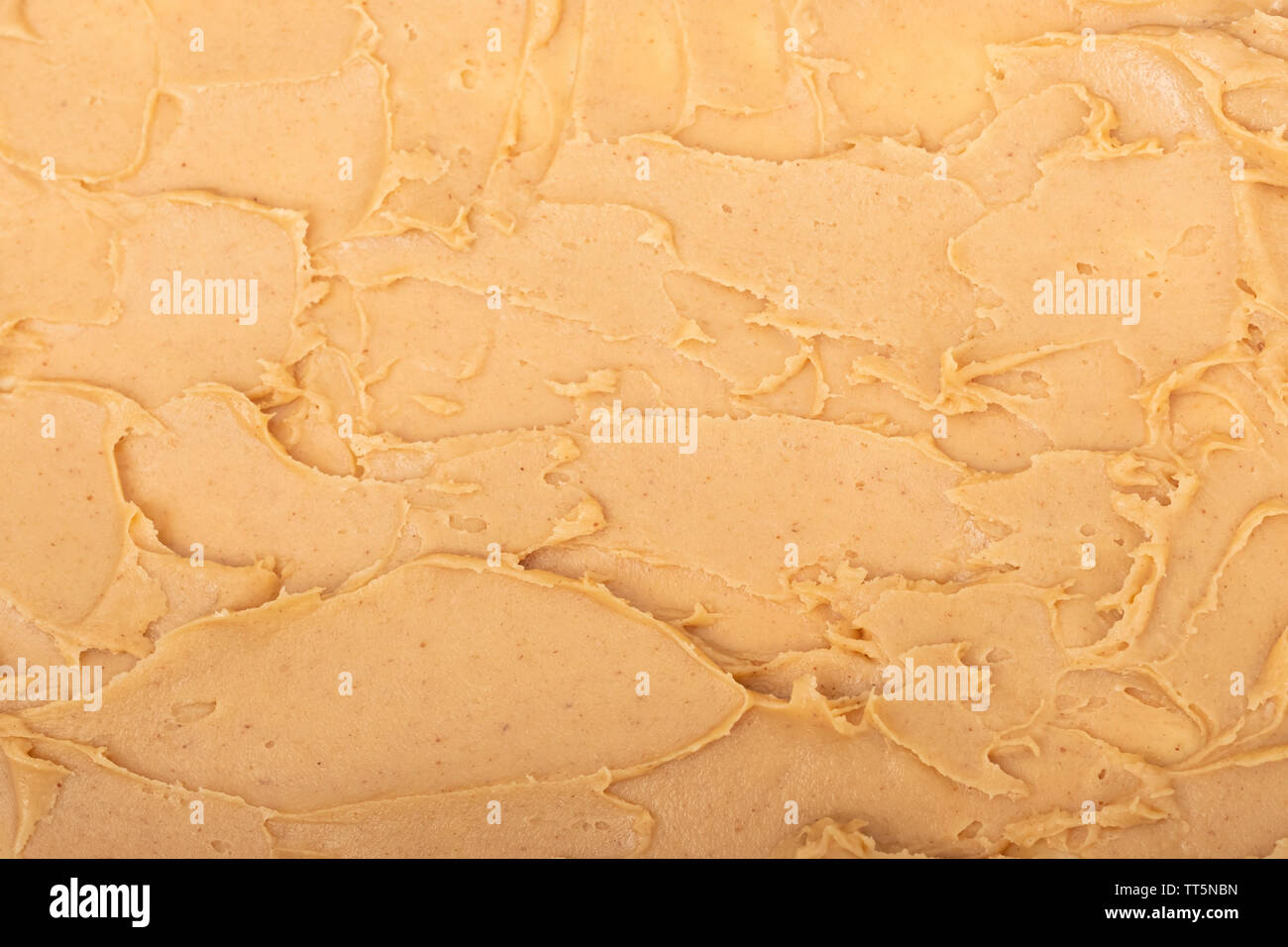 Peanut butter cream background Stock Photo