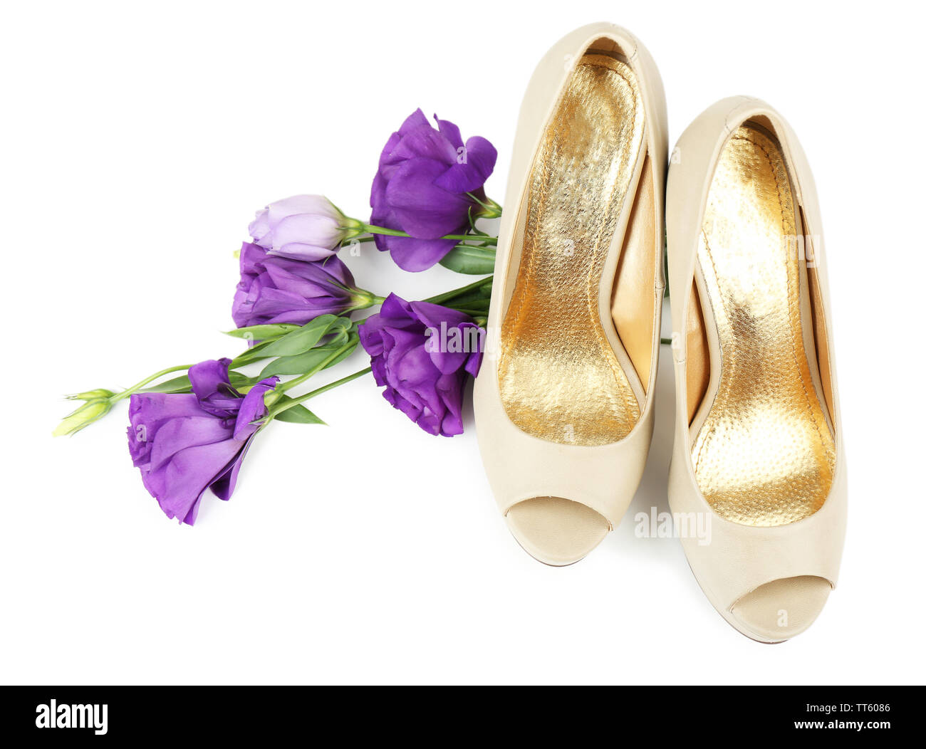 THE FLOWERS OF THE QUEEN  Round Toe Women's Shoes