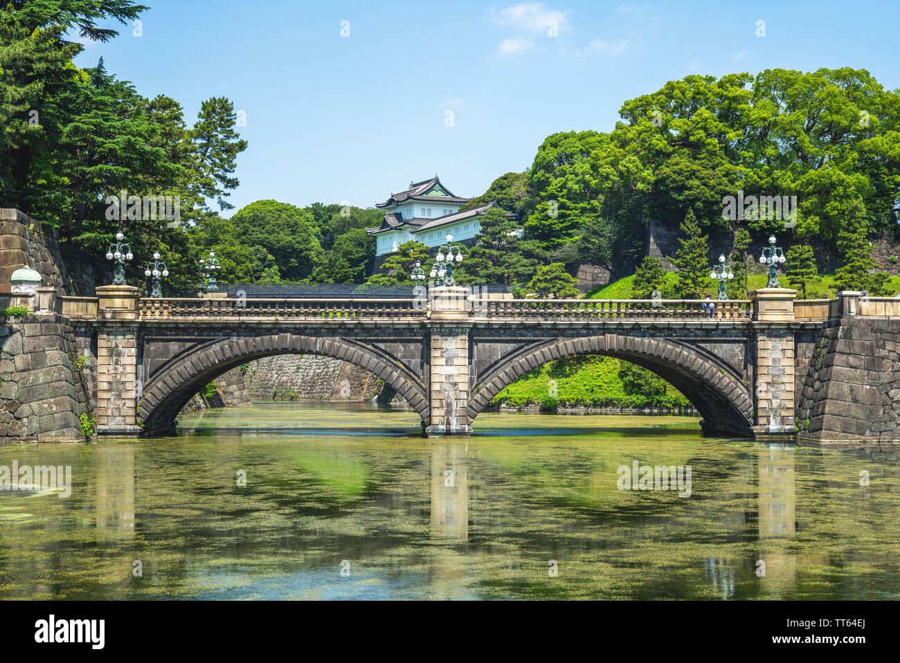 Seimon Ishibashi bridge of Tokyo Imperial Palace Stock Photo