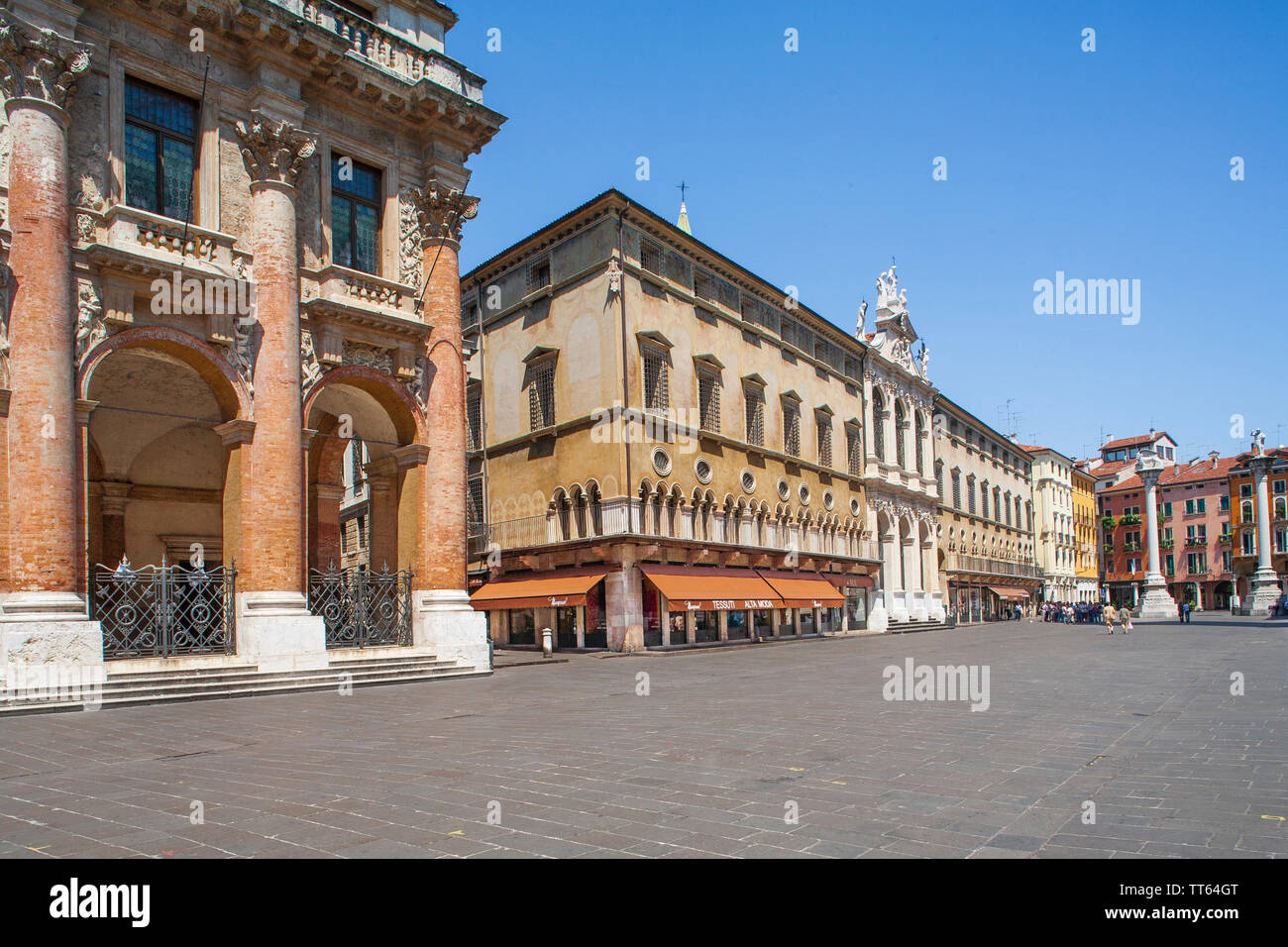 Piazza dei Segnori, Vicenza, Veneto, Italy Stock Photo